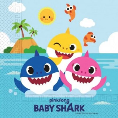 Χαρτοπετσέτες Baby Shark 20 τεμ
