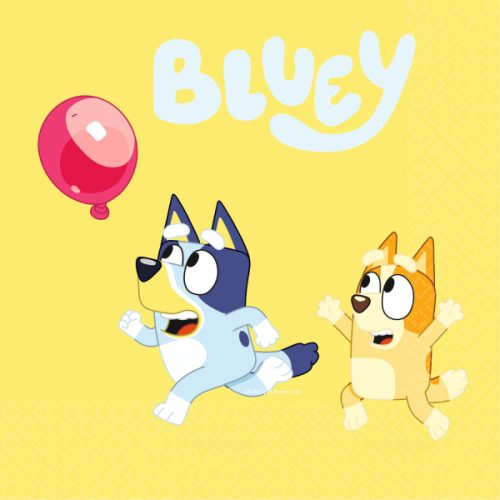 Χαρτοπετσέτες Bluey κίτρινες 16 τεμ