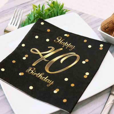 Χαρτοπετσέτες πάρτυ 40th Birthday 20 τεμ