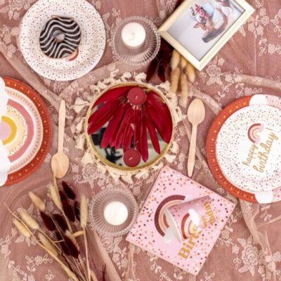 Χαρτοπετσέτες πάρτυ Boho Ουράνιο Τόξο 20 τεμ