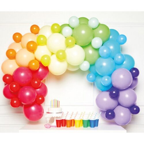 DIY Γιρλάντα με Μπαλόνια Rainbow 78 μπαλόνια