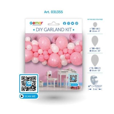 DIY Ροζ Γιρλάντα με Μπαλόνια