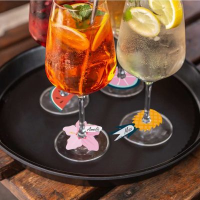 Ετικέτες ποτηριών Summer Party 6 τεμ
