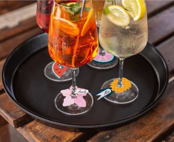 Ετικέτες ποτηριών Summer Party 6 τεμ