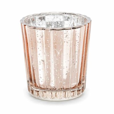Γυάλινο Rosegold Βαζάκι για ρεσώ