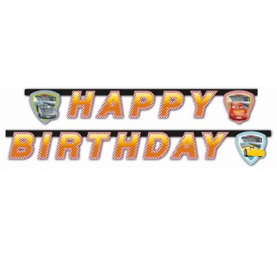 Γιρλάντα Happy Birthday Cars McQueen