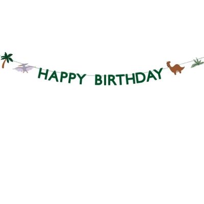 Γιρλάντα Happy Birthday Δεινόσαυροι 4,5m