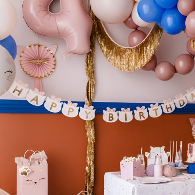 Γιρλάντα Happy Birthday Kitty 280cm