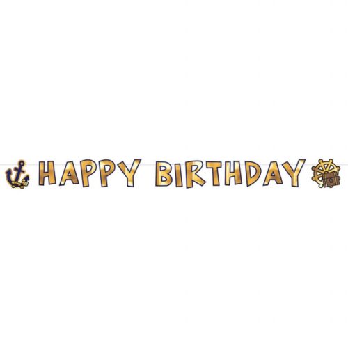 Γιρλάντα Happy Birthday Πειρατές