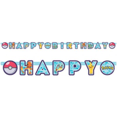 Γιρλάντα Happy Birthday Pokemon