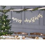Γιρλάντα ξύλινη - Merry Christmas