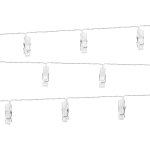 Γιρλάντα με LED μανταλάκια για φωτογραφίες 1,4m