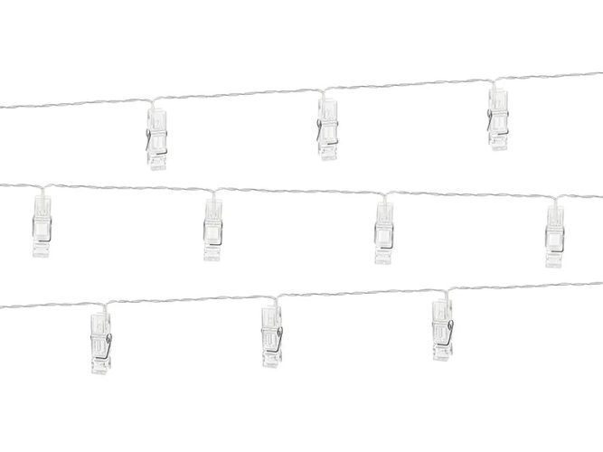 Γιρλάντα με LED μανταλάκια για φωτογραφίες 1,4m