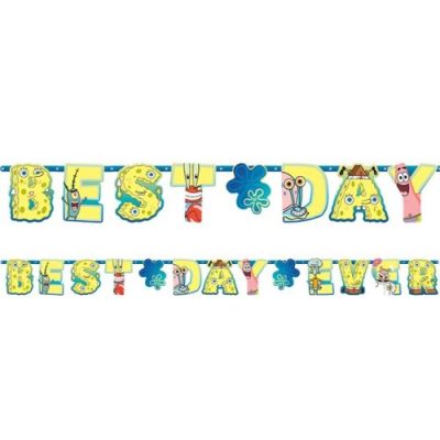 Γιρλάντα Μπομπ Σφουγγαράκης Best Day Ever 320cm