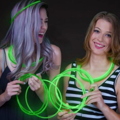 Glow Κολιέ που φωσφορίζει πράσινο