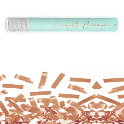 Κανονάκι με rosegold κομφετί 40cm