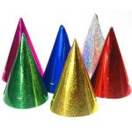 Καπελάκια χάρτινα ιριδίζοντα σε διάφορα χρώματα 20 τεμ
