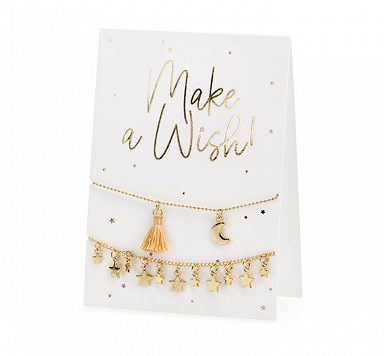 Κάρτα με δύο Βραχιόλια Make a Wish