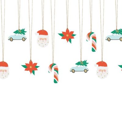 Καρτελάκια για Δώρα Santa 12 τεμ