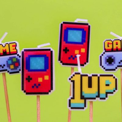 Κεράκια τούρτας Game On 5 τεμ