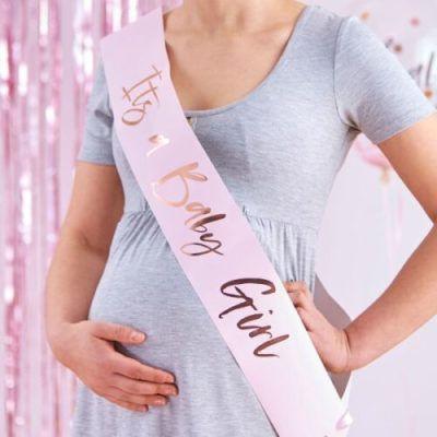 Κορδέλα ροζ It's A Baby Girl