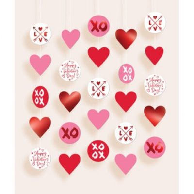 Κρεμαστές Γιρλάντες Happy Valentine's Day 5 τεμ
