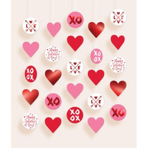 Κρεμαστές Γιρλάντες Happy Valentine's Day 5 τεμ