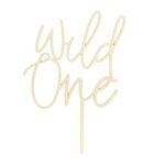 Ξύλινο topper τούρτας Wild One