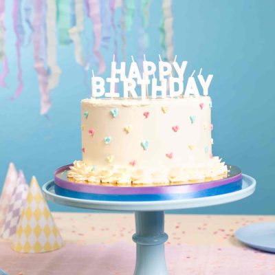 Λευκά Κεράκια Happy Birthday 13 τμχ