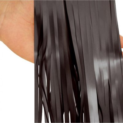 Μαύρη Ματ Κουρτίνα Πάρτυ 200x100cm