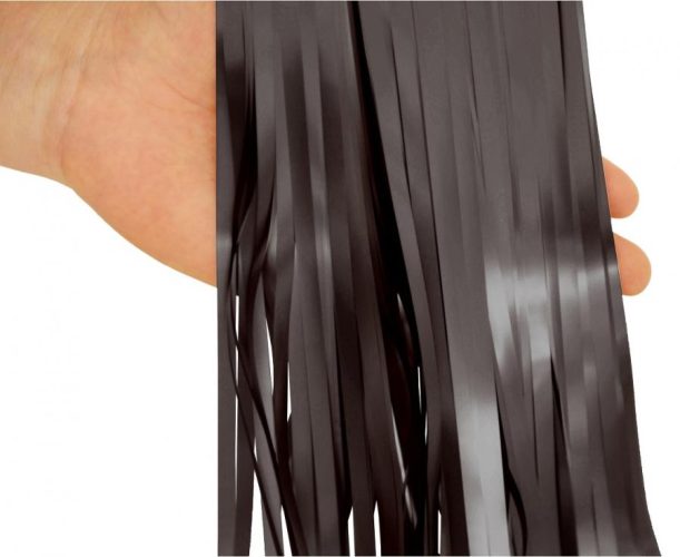 Μαύρη Ματ Κουρτίνα Πάρτυ 200x100cm