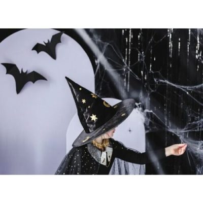 Μαύρο Καπέλο Μάγισσας με αστέρια