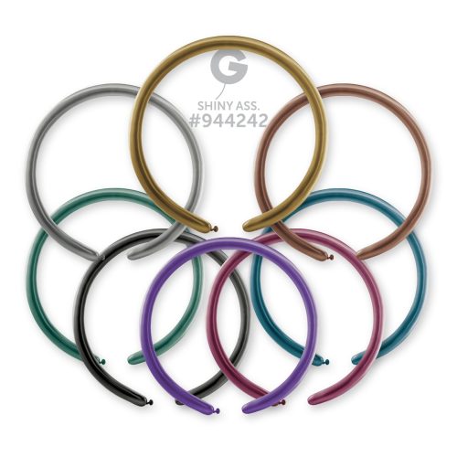 Μπαλόνι κατασκευής 260Q Shiny Assorted 100 τεμ