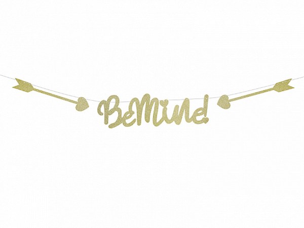 Μπάνερ Be Mine με γκλίτερ