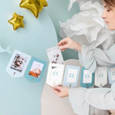 Μπάνερ για φωτογραφίες μωρού κάθε μήνα - Αγόρι