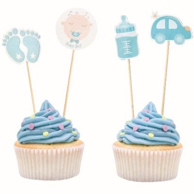 Οδοντογλυφίδες Baby Shower αγόρι 12 τεμ