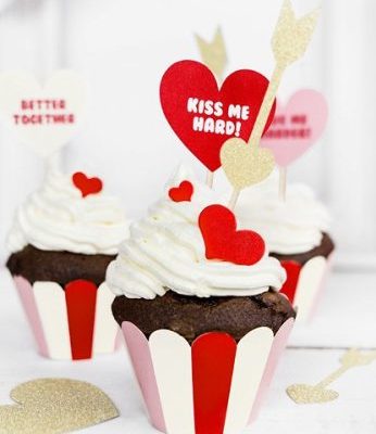 Περιτύλιγμα για cupcake Sweet Love 6 τεμ