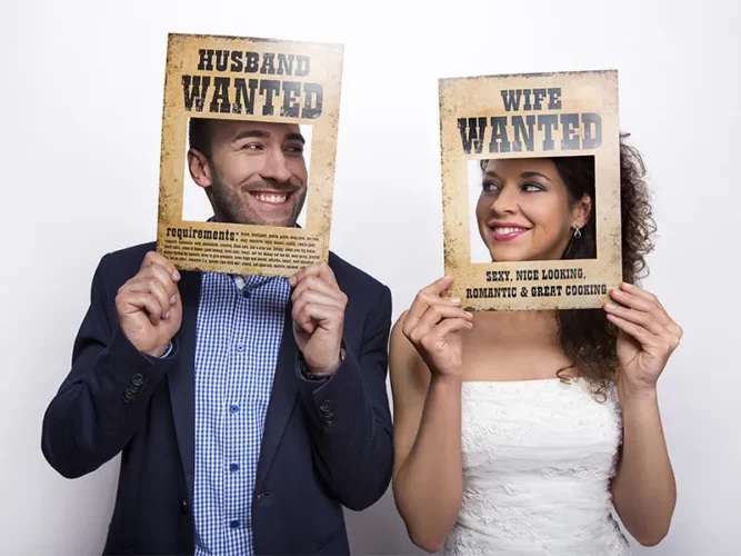Photo Booth - Νύφη & Γαμπρός καταζητούμενοι 2 τεμ