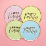 Πιάτα φαγητού Pastel Birthday (8 τεμ)