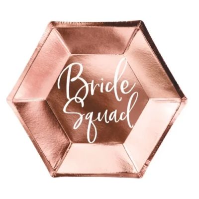 Πιάτα για bachelorette Bride Squad 6 τεμ
