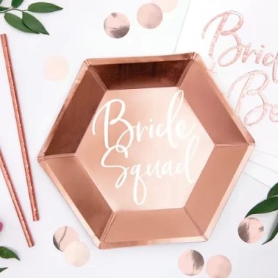 Πιάτα για bachelorette Bride Squad 6 τεμ