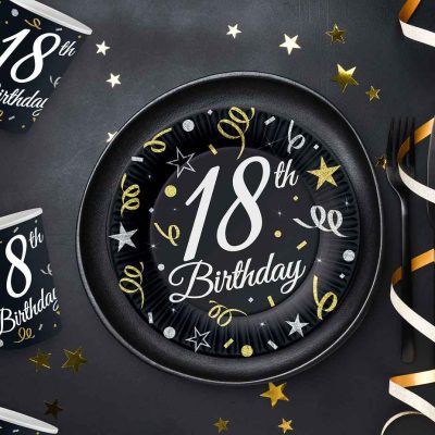 Πιάτα γλυκού 18th Birthday 6 τεμ