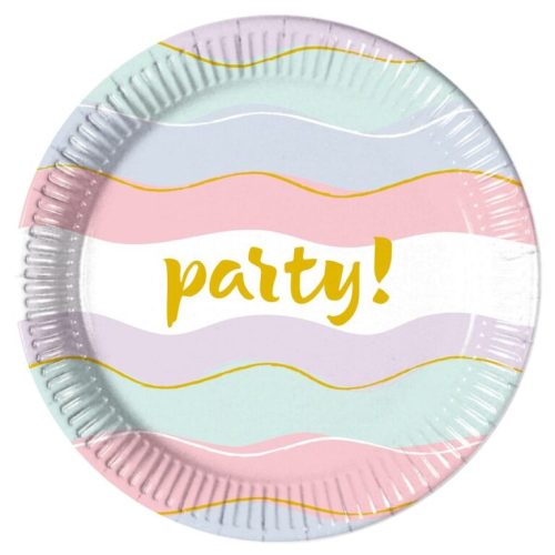 Πιάτα γλυκού Elegant Party 8 τεμ