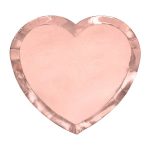 Πιάτα καρδιά Rosegold 6 τεμ