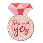 Πιάτα μονόπετρο She Said Yes 6 τεμ