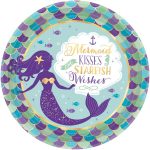 Πιάτα πάρτυ Mermaid Wishes 8 τεμ