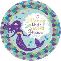 Πιάτα πάρτυ Mermaid Wishes 8 τεμ