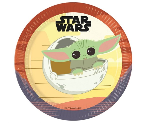Πιάτα πάρτυ Star Wars Grogu 8 τεμ