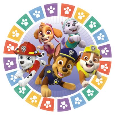 Πιάτα φαγητού Paw Patrol πατουσάκια 8 τεμ