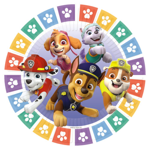Πιάτα φαγητού Paw Patrol πατουσάκια 8 τεμ
